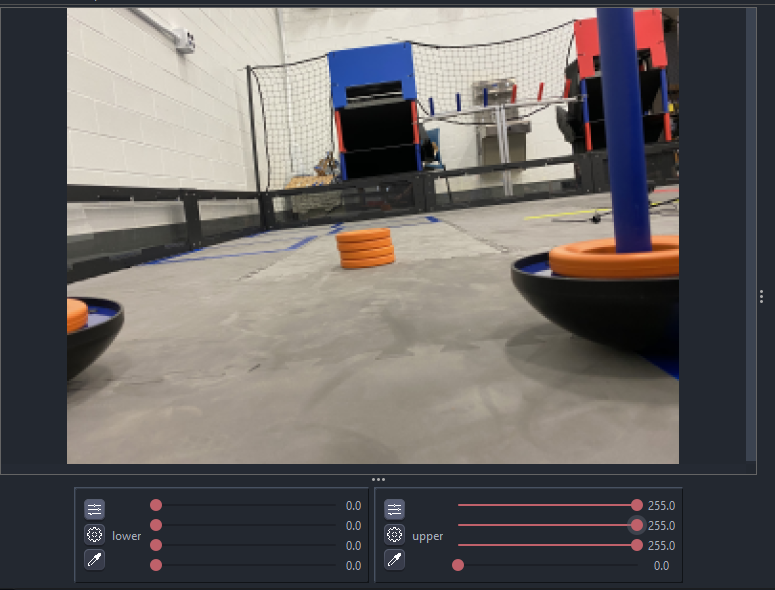 Scalar variables with sliders that range from 0 to 255